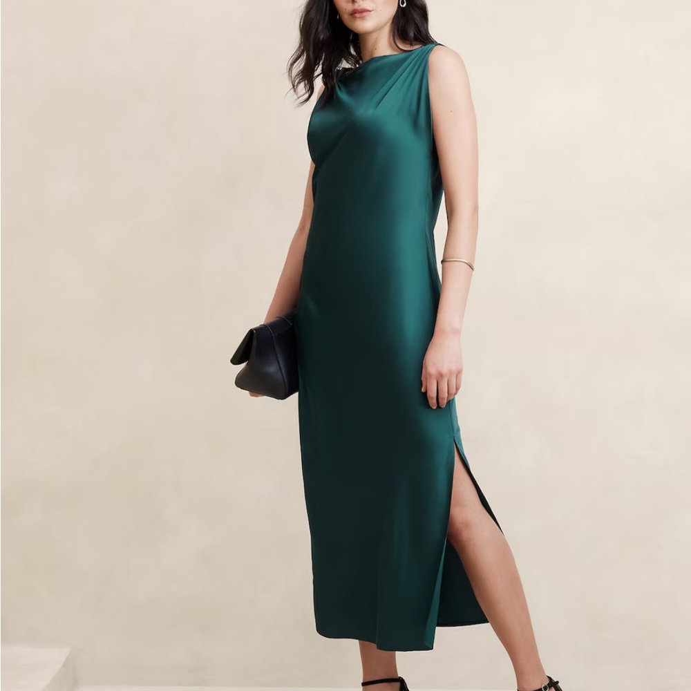 Banana Republic Teal Midi Dress